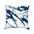 Axyaa Blue Geometry Pillowcase - Decorative Cushion Cover