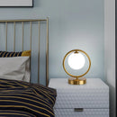Axyaa Glass Ball Table Lights Modern LED Plug Decoration Bedroom Bedside Lamp