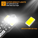 Axyaa W5W T10 LED 5730 8SMD Car Interior Bulb 12V 194 168 Dome Parking Light