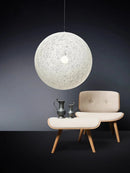Axyaa Hemp Rattan Weave LED Pendant Lights | Nordic Spherical Chandeliers for Home Decor
