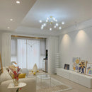 Axyaa Modern Glass Ball Chandelier for Living Room