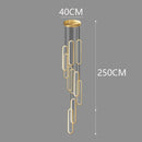 Axyaa Staircase Chandeliers: Modern LED Pendant Light Lamps for Living Room