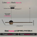 Axyaa Nordic Black Chandelier for Dining Room, Modern Kitchen Pendant Lights