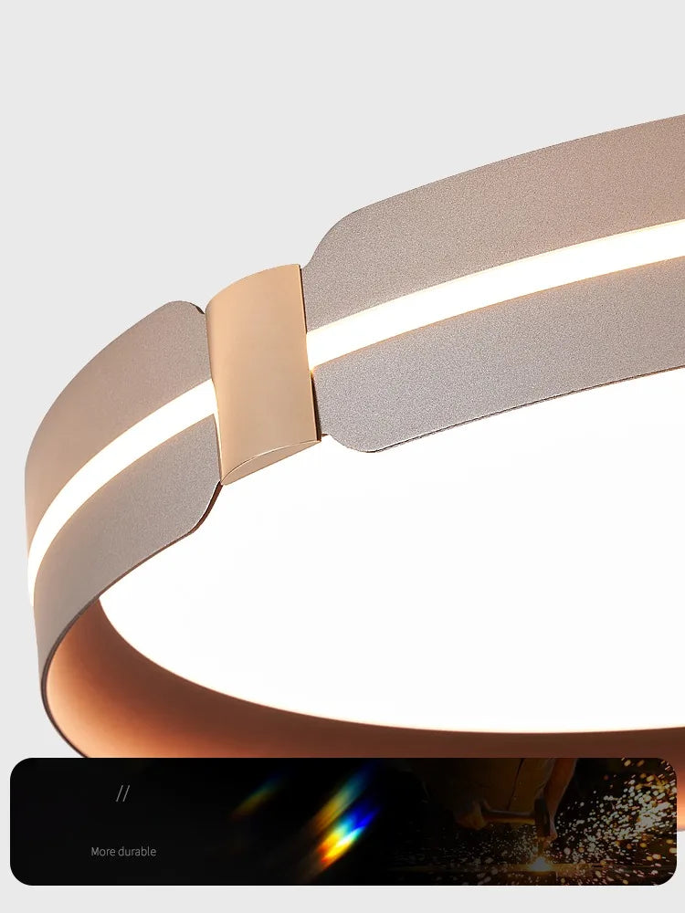 Axyaa 20" Smart Dimmable LED Ceiling Light for Bright Living Room