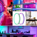 Axyaa Smart LED Ceiling Light: WiFi, Bluetooth, RGBCW Dimming, Color Matching - Bedroom, Living Room