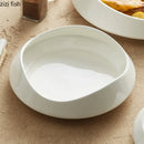 Axyaa Ceramic Main Dish Plate for Hotel and Home - Stylish Tableware for Dining