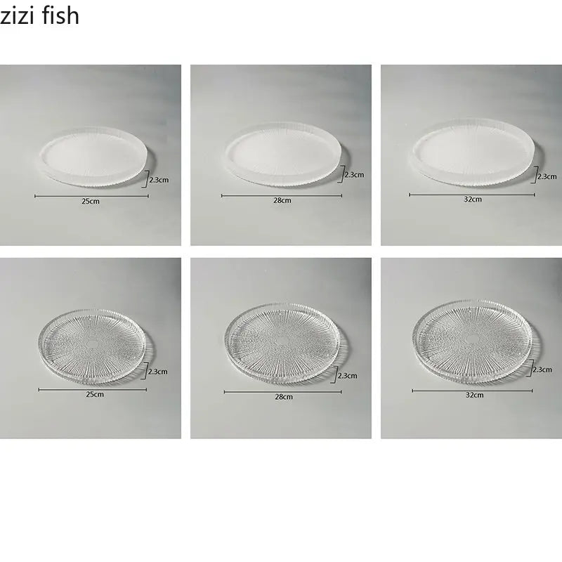 Axya Clear Glass Dinner Plate Set of 4