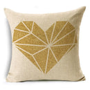 Axyaa Pink Heart Pattern Cushion Cover - 40cm/45cm & 50cm Sizes