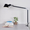 Axyaa Modern Swing Arm Table Lamp with Clip for Bedroom Office Reading