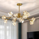 Axyaa Crystal Pendant Light: Luxury Postmodern Dining Room Hanging Lamp