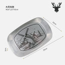 Axyaa American Style Tin Plate for Outdoor Dining and Camping