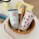 Axyaa Kawaii Puppy Stainless Steel Thermal Tumbler with Straw, 550ml