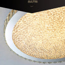 Axyaa Crystal Ceiling Lamp: Ultra-thin Round LED Chandelier in Modern Stainless Steel