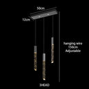 Axyaa Luxury K9 Crystal Chrome LED Chandelier for Living Room Stair Loft Kitchen Hotel