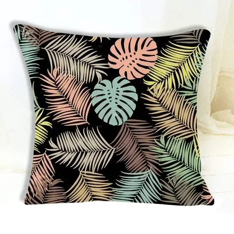 Abstract Leaf Cushion Cover by Axyaa - 45*45cm