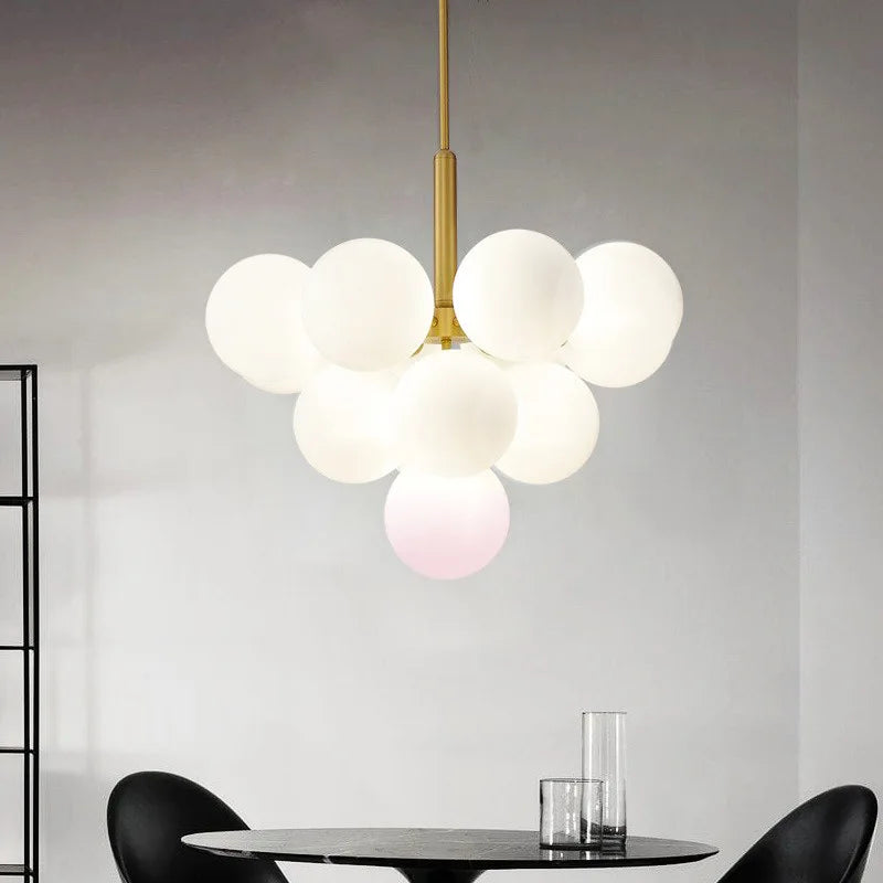 Axyaa Glass Ball Pendant Lamp: Modern Luxury for Home Decor and Restaurant Lighting