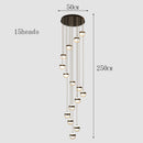 Axyaa Modern Indoor Stair Chandelier Pendant Lights LED Ceiling Lamp