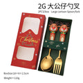 Axyaa Christmas Santa Cutlery Set - Festive Home Decor Gift