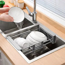 Axyaa Stainless Steel Sink Drain Rack | Multifunctional Kitchen Storage Basket