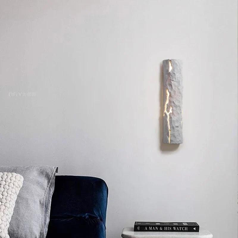Art Deco LED Wall Light White Gray Red Resin 3 Atmosphere Lamp for Axyaa - Foyer Bedroom Dining Room