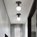 Axyaa Black Iron Ceiling Light Modern Nordic Retro for Living Room Bedroom