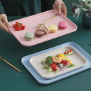 Axyaa Wheat Straw Rectangular Tray for Eco-friendly Kitchen Organizer