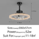 Axyaa Nordic Crystal Fan Ceiling Light: Minimalist Italian Design for Home Interior