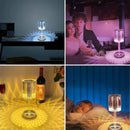Axya Crystal Table Lamp: Remote Control Touch Light Projector for Bedroom