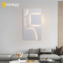 Axyaa Face Profile Art LED Wall Sconce for Living Room, Restaurant Decor.