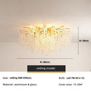 Luxury Axyaa Branch LED Pendant Lights, Gold Lustre Aluminium Lamparas