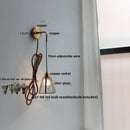 Axyaa Clear Glass LED Wall Lights - Modern Nordic Style Bedside Lamp