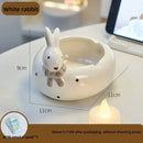 Axyaa Cute Animal Ceramic Ashtray for Home Decor and Boyfriend Gift