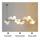 Axyaa Magic Beans Gold Chandelier | Modern Nordic Pendant Light | Living Room Dining Lamp