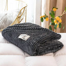 Axyaa Solid Yellow Flannel Blanket for Beds - Soft & Warm Throw Blanket
