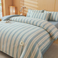 Axyaa Plaid Striped 100% Cotton Comforter Blanket for Warmth & Comfort