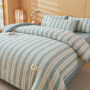 Axyaa Plaid Striped Cotton Comforter: Soft & Warm Bedding Quilt