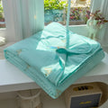 Axyaa Summer Cool Quilt - Washed Cotton Embroidered Soybean Quilt