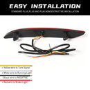 Axyaa LED Rear Bumper Reflector Lights Chevrolet Cavalier 2020-2022 Dynamic Turn Signal