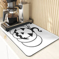 Axyaa Cute Turkey Pumpkin Kitchen Coasters Absorbent Non-Slip Thanksgiving Mat