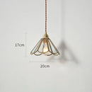 Axyaa Nordic Glass LED Pendant Lights - Modern Copper Hanging Lamp for Home & Restaurant