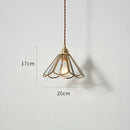 Axyaa Glass LED Pendant Lights Copper Nordic Style Modern Hanging Lamp