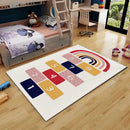 Axyaa Cartoon Hopscotch Rug: Kids Bedroom & Living Room Decor, Baby Crawling Mat