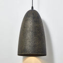Axyaa Metal Round LED Pendant Lamp - Black Bell Design