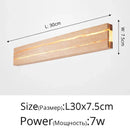 Axyaa Nordic Solid Wood Rotatable LED Wall Lamp for Bedroom Hotel Room