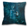 Axyaa Teal Blue Astronaut Pillowcase - Sea World Theme Sofa Cover