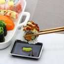 Axyaa Stainless Steel Metal Chopsticks Set - Reusable Non-Slip Dishwasher Safe Sushi Tools