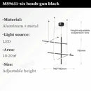 Axyaa Minimalist Villa Living Room LED Chandelier Staircase Lamp
