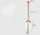 Axyaa Blue Glass LED Pendant Lamp for Coffee Shop & Bar Counter Chandelier