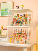 Axyaa Collectible Figures Display Stand Case for Toys & Dolls - Large Capacity & Dust-proof