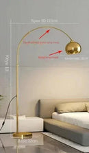 Axyaa Designer Fishing Floor Lamp: Italian Luxury for Living Room Ambiance